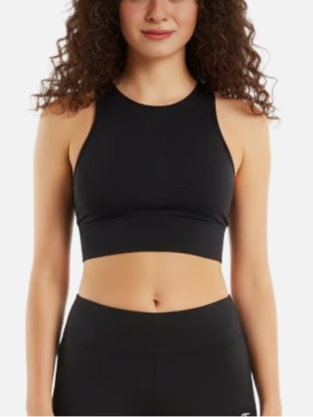 Calia High-Neck sports bra — Black